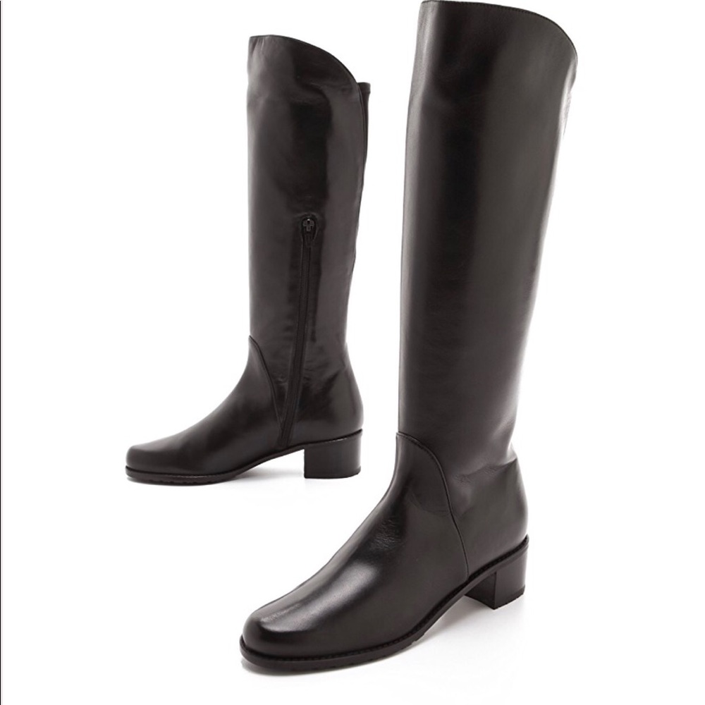 Stuart Weitzman Arlington boot 6.5 Black Nappa. - Picture 1 of 8
